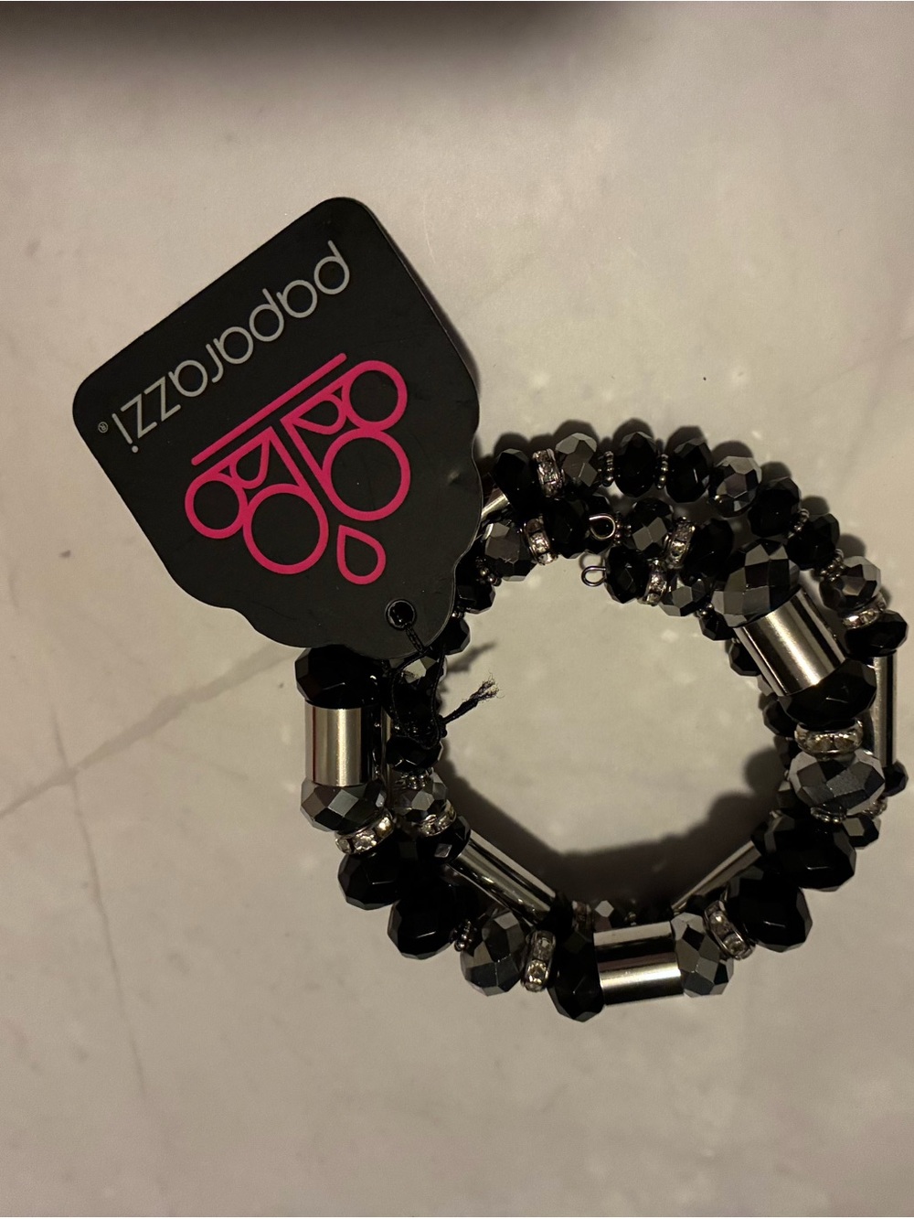 paparazzi Black Multi-Texture Bracelet